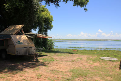 Chobe National Park.  Ihaha campsite