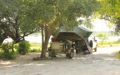 Maun.  Drifters Lodge campsite