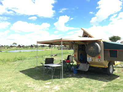 Nata. Elephant Sands campsite