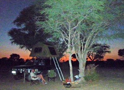 Kaa Concession. Masetleng Pan campsite