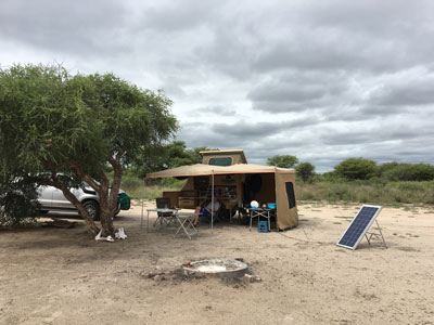 Khutse Game Reserve. Molose campsite