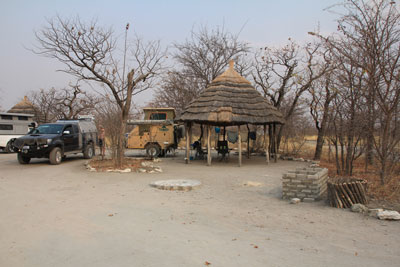 Gweta. Planet Baobab campsite
