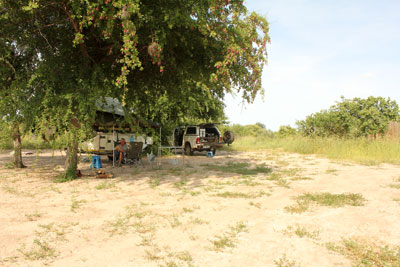 Central Kalahari.   Sunday Pan campsite.