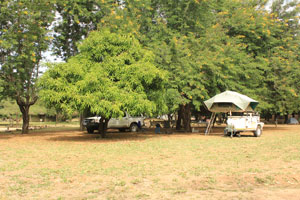 Gorongosa National Park. Chitengo Camp campsite.
