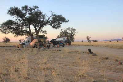 Namib Naukluft Park Northern Section. Ganub Camp campsite.