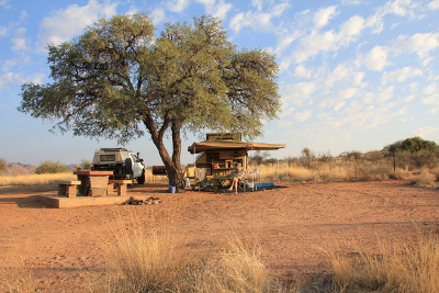 Namib Naukluft South. 1 - Hammerstein Lodge campsite.
