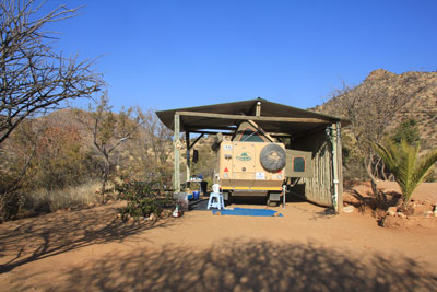 Windhoek. Monteiro campsite.