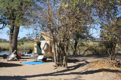 Central Kalahari.   Sunday Pan campsite.