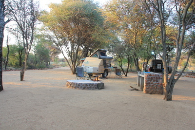 Otjiwa Lodge campsite.