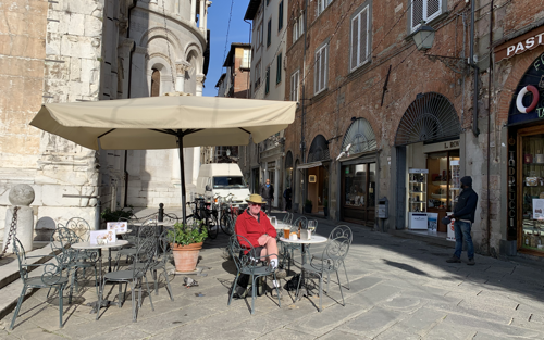 Coffee in a Piazza.