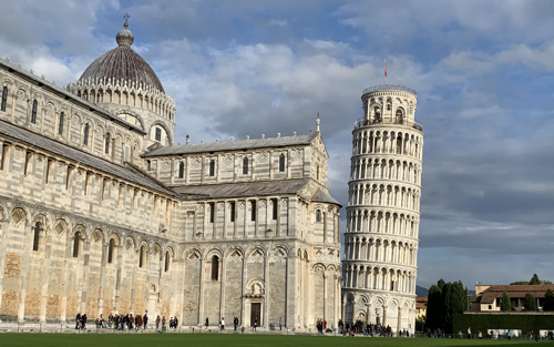 Pisa - leaning tower and cathedral.