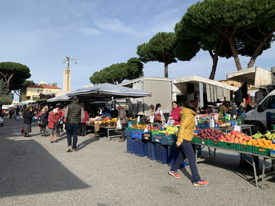 A huge outdoor market.
