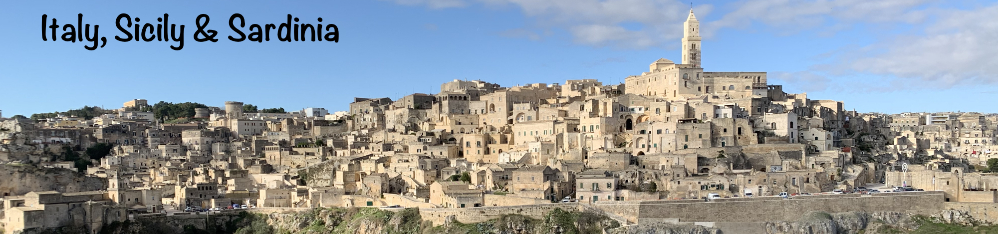 Title for Italy, Sicily and Sardinia trip - Matera hill-top town.