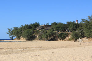 Barra. Ponta da Barra Lighthouse Camp campsite.
