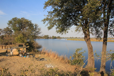 Central Kalahari.   Sunday Pan campsite.