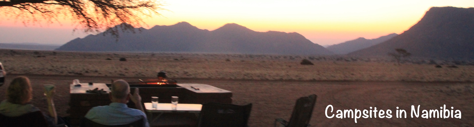Sitting around a camp fire in Botswana.