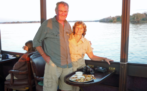 Sunset cruise from Victoria Falls Rest Camp.