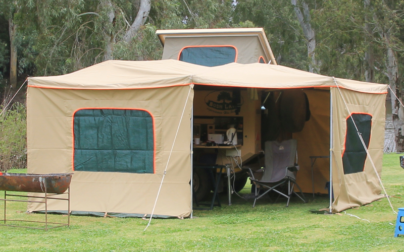 Bush Lapa setup with the awing and sides