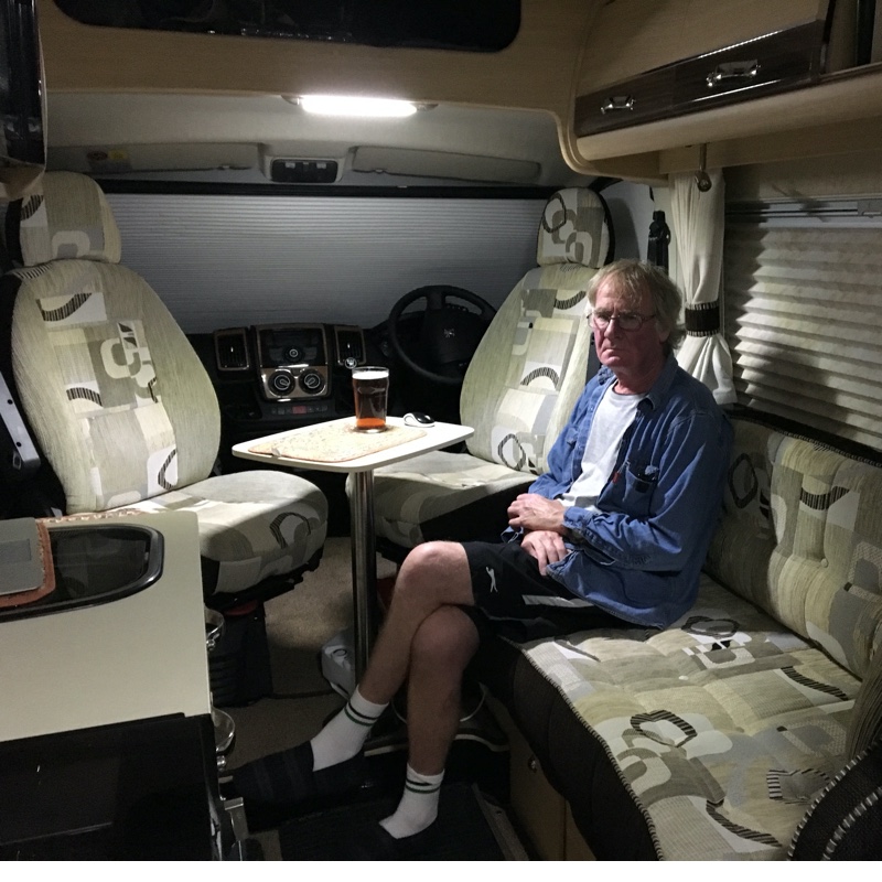 Inside the van - front sitting area.