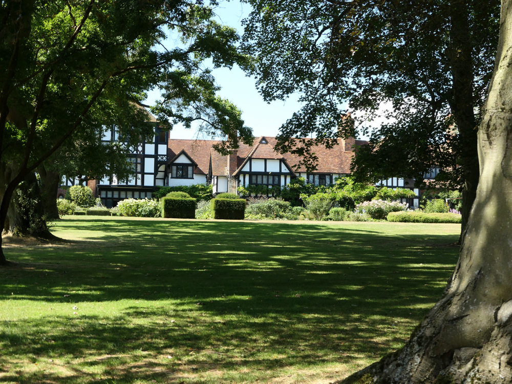 Ascott House from the back gardens.