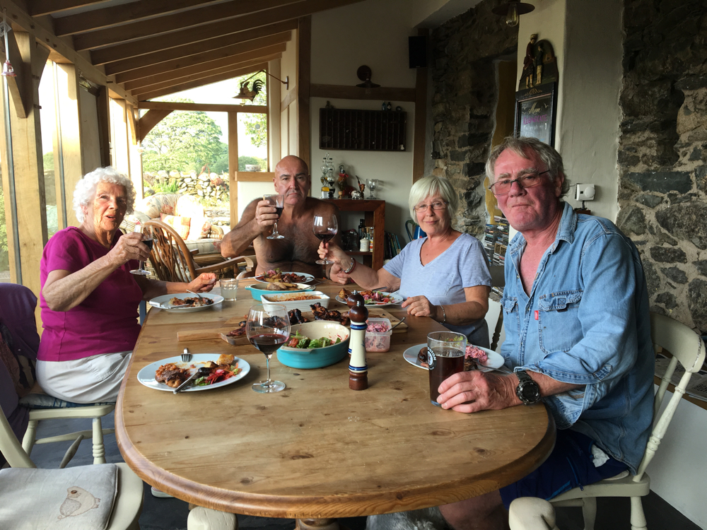 Paul, Jella, Sylvia (Paul's mum) and Kevin.