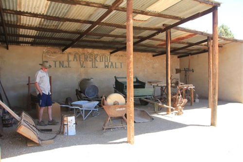 Old farm implements.