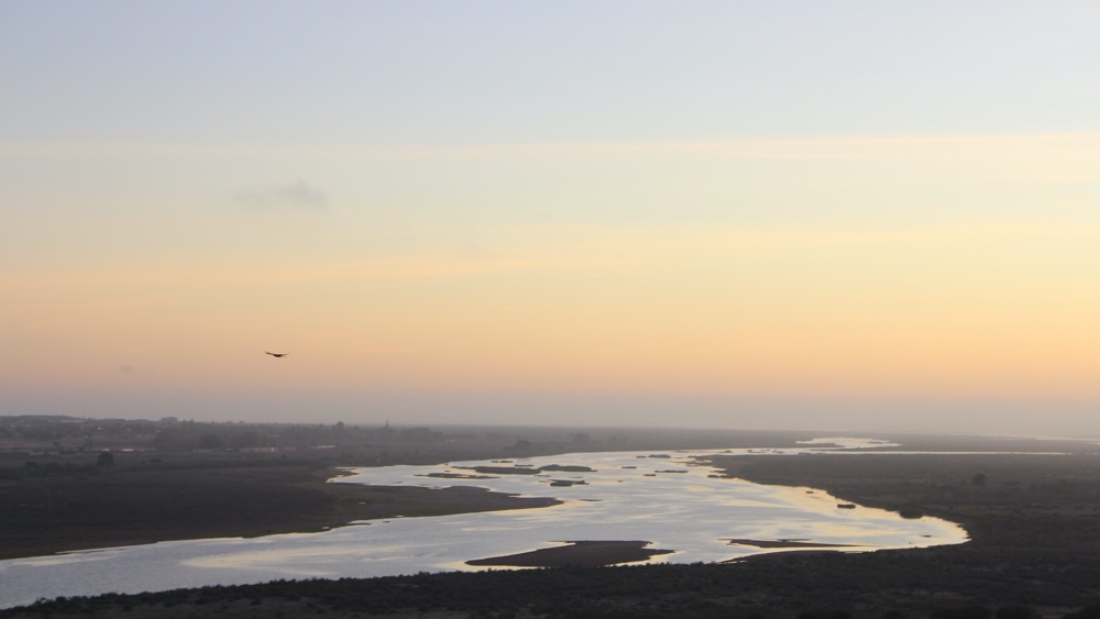 Sunset over the Orange River.