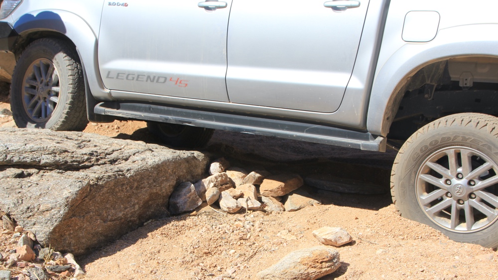 We added more rocks to the ramp. 