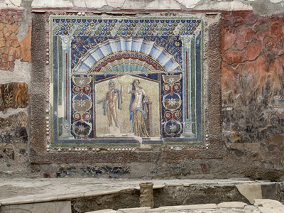 A wall mosaic