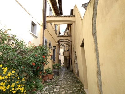 Narrow streets.