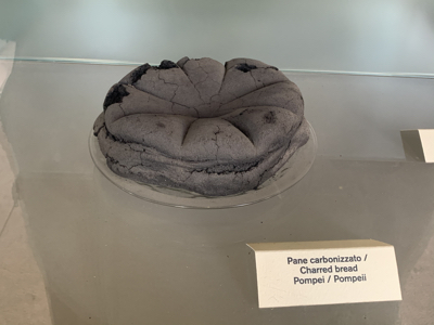 The remains of some charred bread.