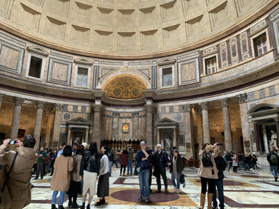Inside The Pantheon.