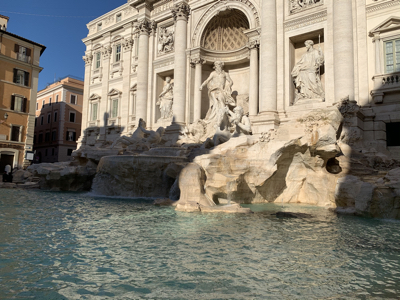 the Trevi Fountain