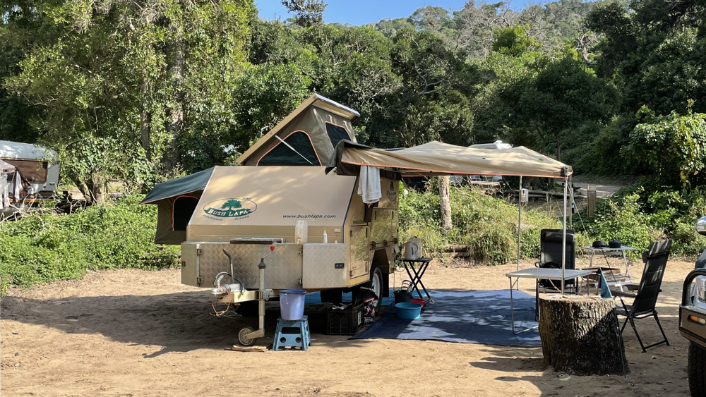 Our campsite at Cape Vidal.