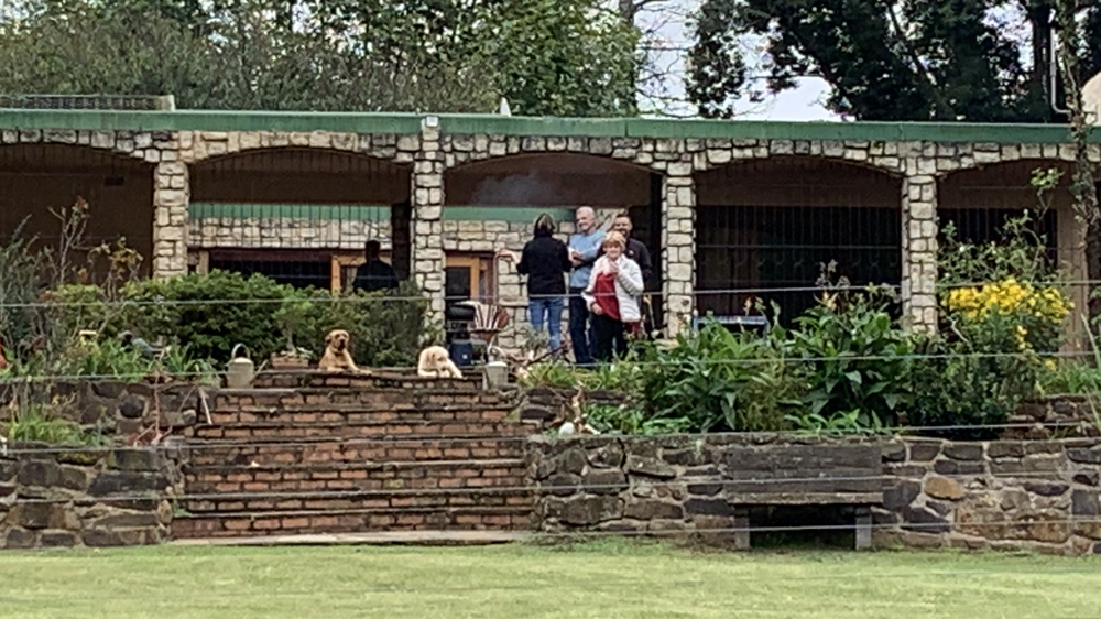 The back of Pat and Colin's house from the garden.