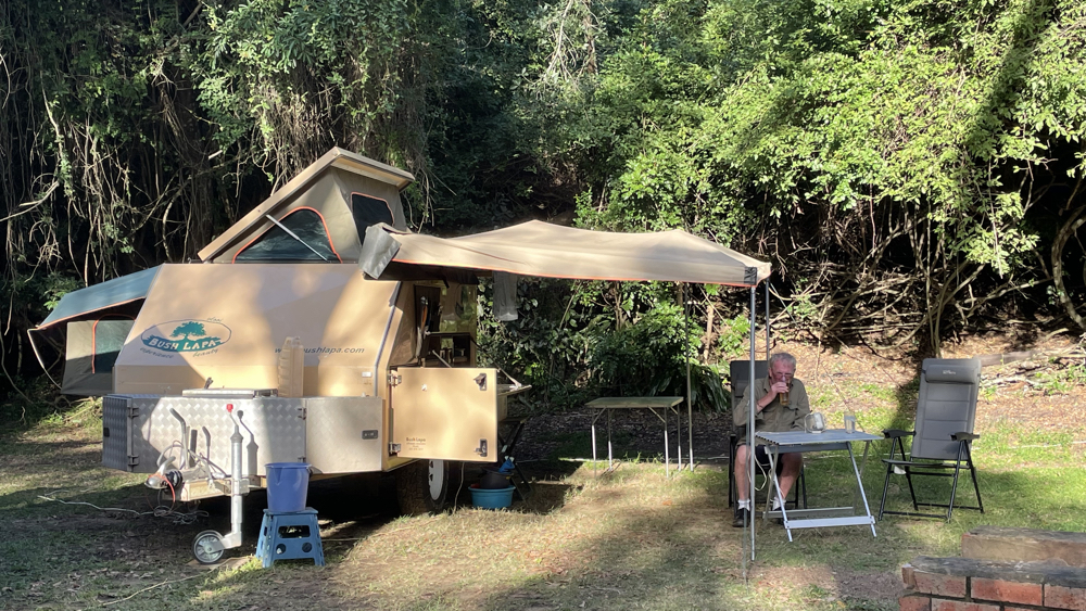 Our campsite at Umlalazi.