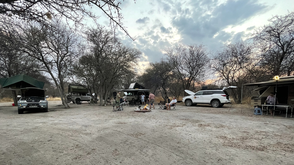  Our large campsite at Deception Valley.