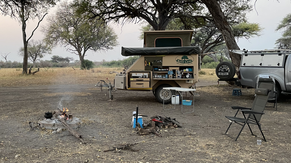  Our large shady campsite.