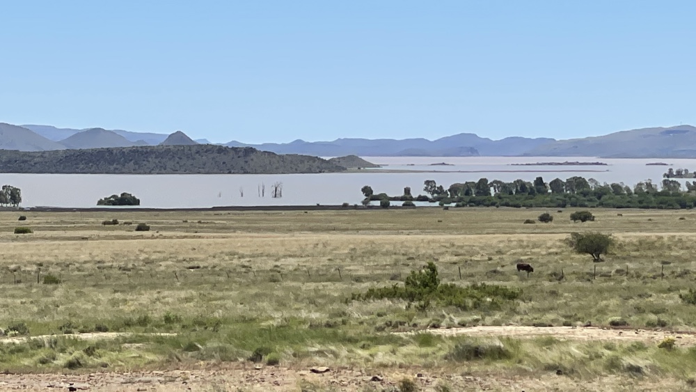 A section of the Gariep Dam.