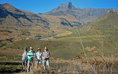 At the start of a walk from Thendele.