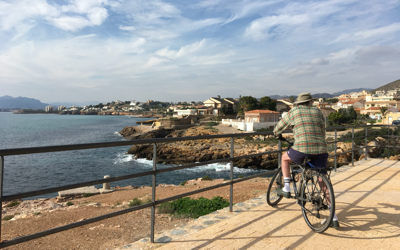 A bike ride at Isla Plana