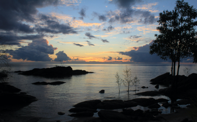 Sunrise over Lake Malawi